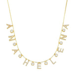 Colar Personalizado Nome Ponto de Luz Folheado a Ouro 18k