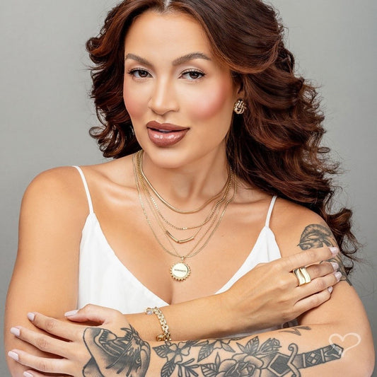 Pulseira Cleo Elos Quadrados Zircônias Folheada a Ouro 18k