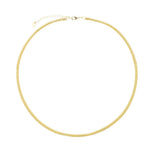 Colar Lia Malha Folheado a Ouro 18k Piuka