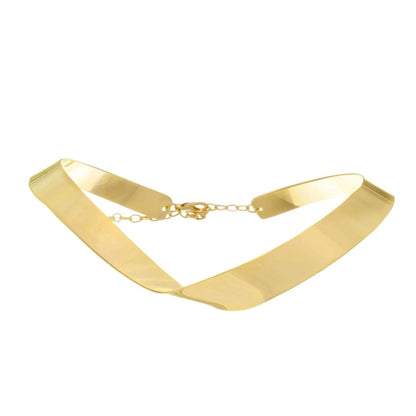 Choker Clarissa Metal Dourada