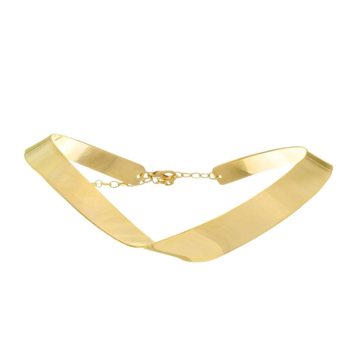 Choker Clarissa Metal Dourada