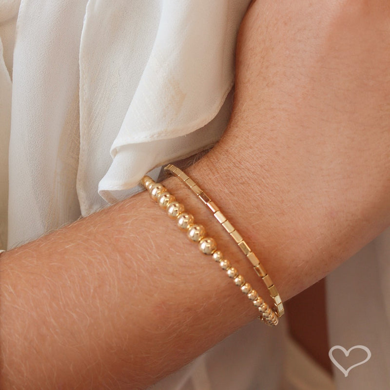 Bracelete Lara Bolinhas Folheado a Ouro 18k