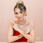 Brinco de Botão Luara Dourado