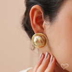 Brinco de Botão Luara Dourado