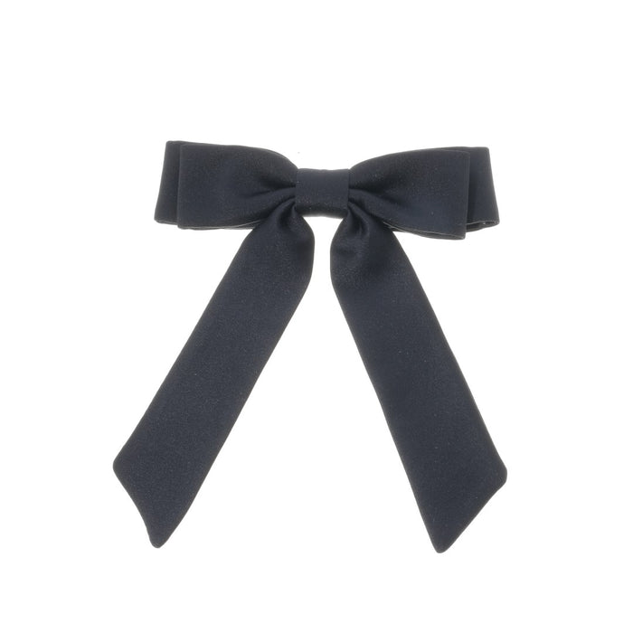 Laço de Cabelo Duplo Fernanda Crepe Preto