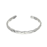 Bracelete Rebeca Trançado Folheado em Ródio Branco Piuka