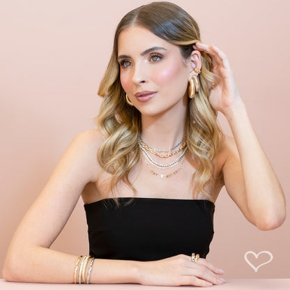Colar Riviera Taylor Zircônias Folheado em Ródio Branco