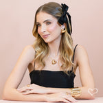 Colar Cecília Malha Coração Folheado a Ouro 18k Piuka