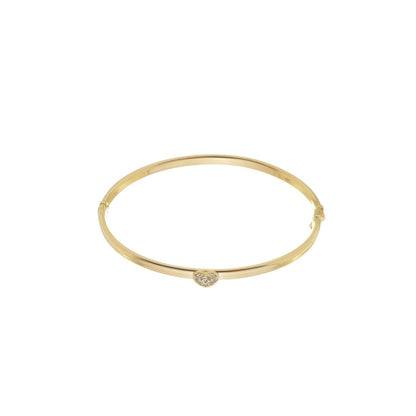 Bracelete Ana Clara Coração Zircônias Folheado a Ouro 18k