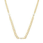 Choker Cecília Elos Pérolas Folheado a Ouro 18k