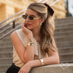 Bracelete Largo Hadassa Dourado