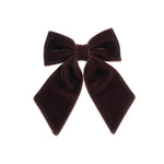 Laço de Cabelo Nat Veludo Alemão Marrom