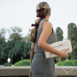 Laço de Cabelo Mari Veludo Alemão Cherry