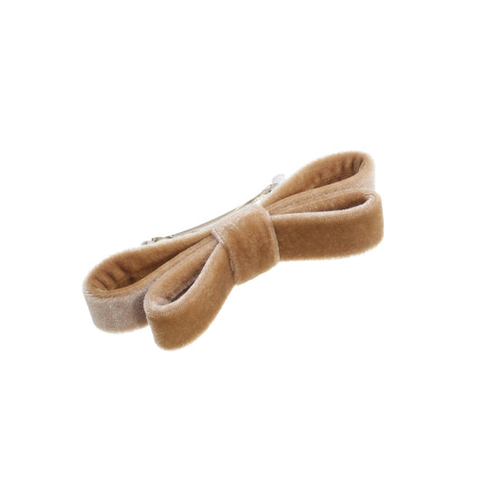 Laço de Cabelo Mari Veludo Alemão Camel