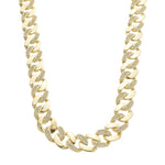 Colar Curto Alexia Elos Cravejados Zircônias Folheado a Ouro 18k