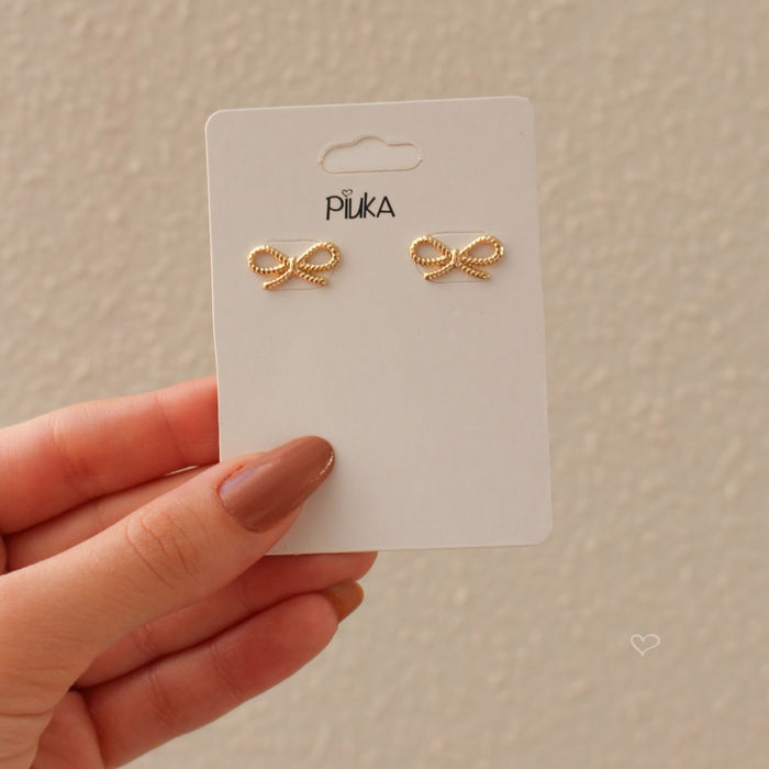 Brinco Nat Lacinho Folheado a Ouro 18k