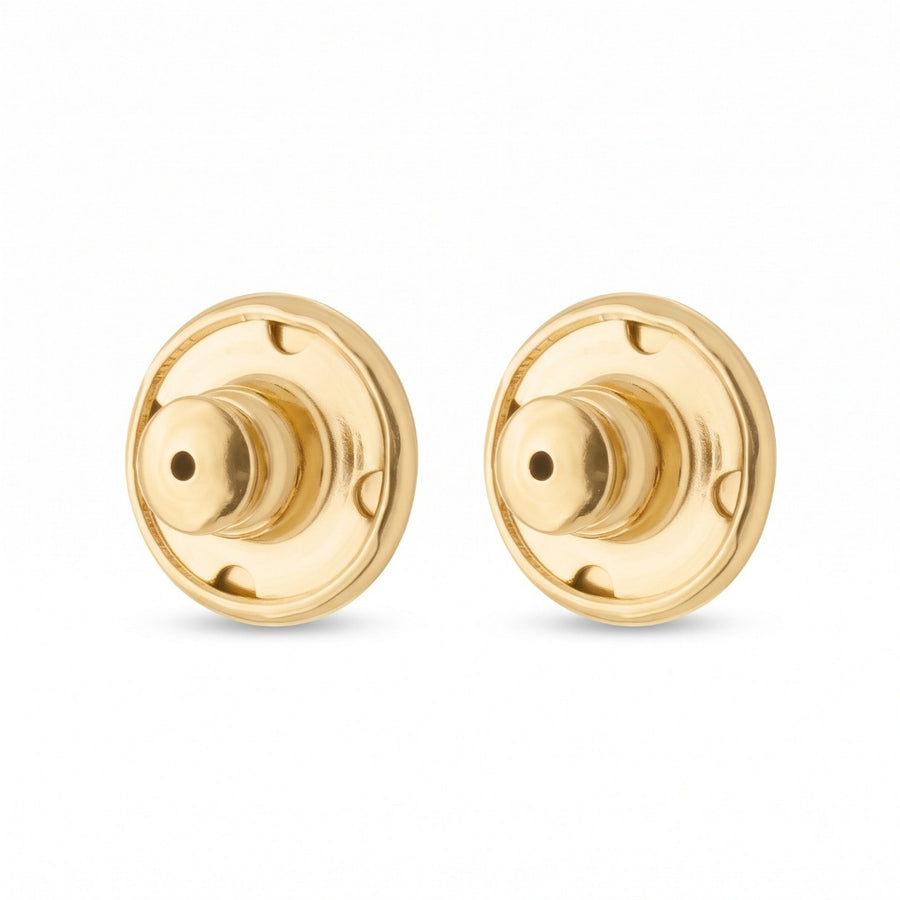 Tarraxa Americana Piuka Folheada a Ouro 18k