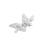 Bico de Pato Vintage Borboleta Prata