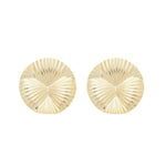 Brinco Karol Matelado Redondo Folheado a Ouro 18k