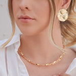 Brinco Karol Matelado Redondo Folheado a Ouro 18k