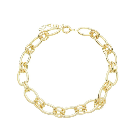 Colar Clarice Elos Folheado a Ouro 18k