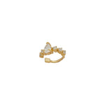 Piercing Cecília Gota Ponto de Luz Zircônias Folheado a Ouro 18k