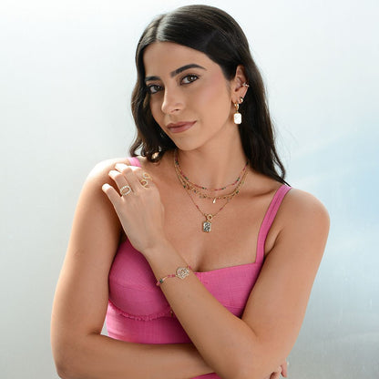 Piercing Cecília Gota Ponto de Luz Zircônias Folheado a Ouro 18k
