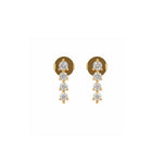 Brinco Ear Cuff Sofia Ponto de Luz Zircônias Folheado a Ouro 18k