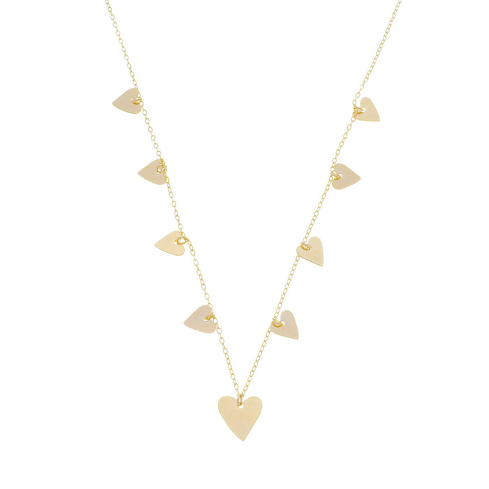 Colar Corações Piuka Vintage Folheado a Ouro 18k