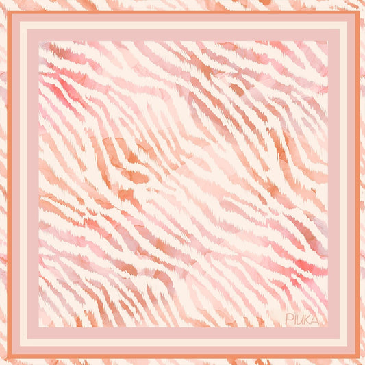 Lenço Seda Nat Mosca Rosa