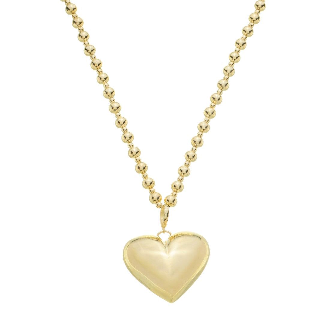 Colar Sofia Coração Bold Folheado a Ouro 18k