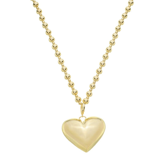 Colar Sofia Coração Bold Folheado a Ouro 18k
