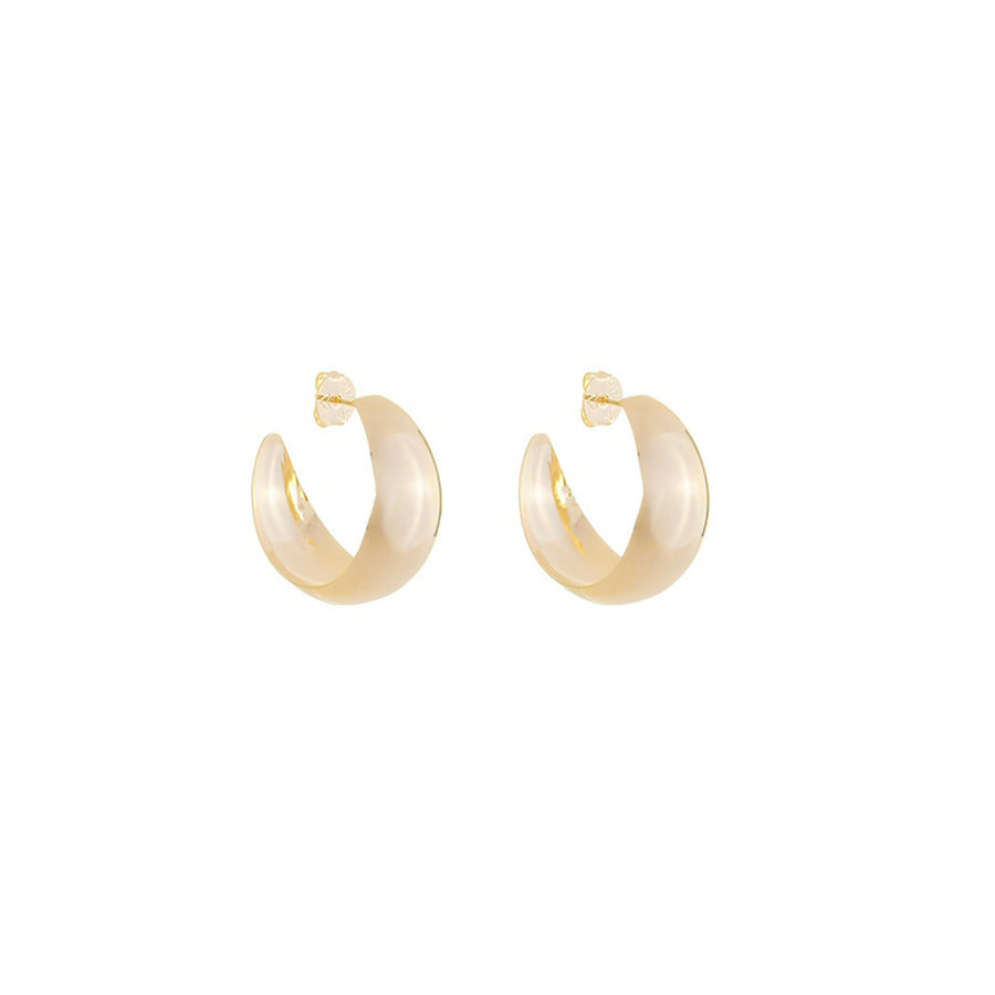Brinco Argola P Sabrina Folheada a Ouro 18k