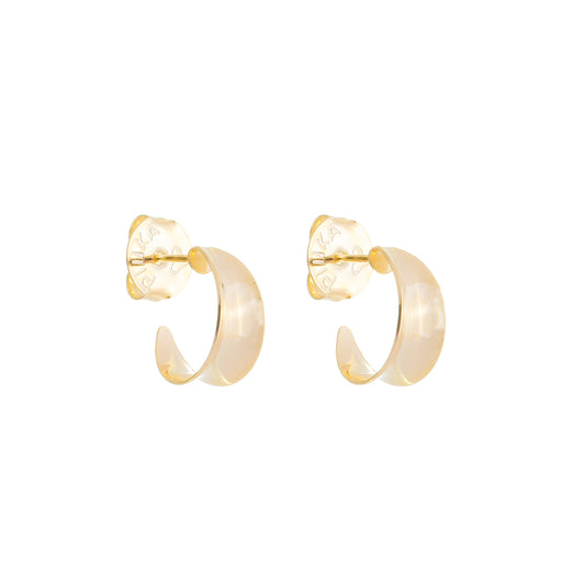 Brinco Argola Vintage P Hellen Folheada a Ouro 18k