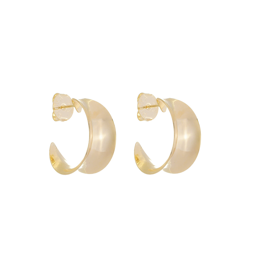 Brinco Argola Vintage G Hellen Folheada a Ouro 18k
