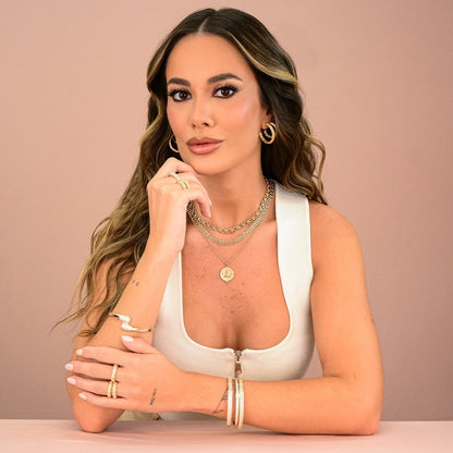 Anel Mia Zircônias Folheado a Ouro 18k