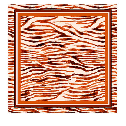 Lenço de Seda Thais Terracota