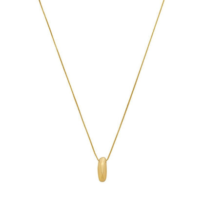 Colar com Letra Inicial Bold Folheado a Ouro 18k