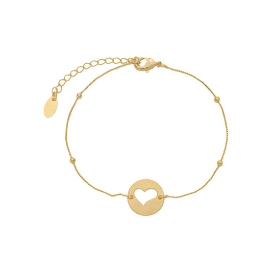 Pulseira Mãe e Filha Ana Luísa Coração Folheadas a Ouro 18k