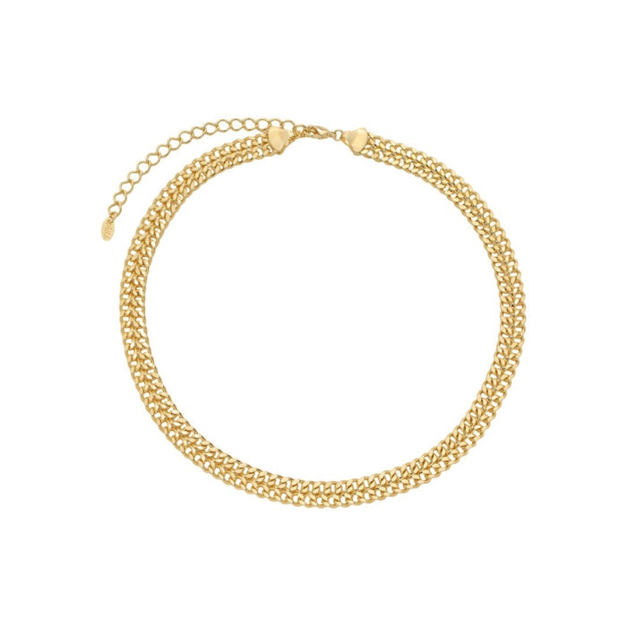 Colar Malha Karla Folheado a Ouro 18k
