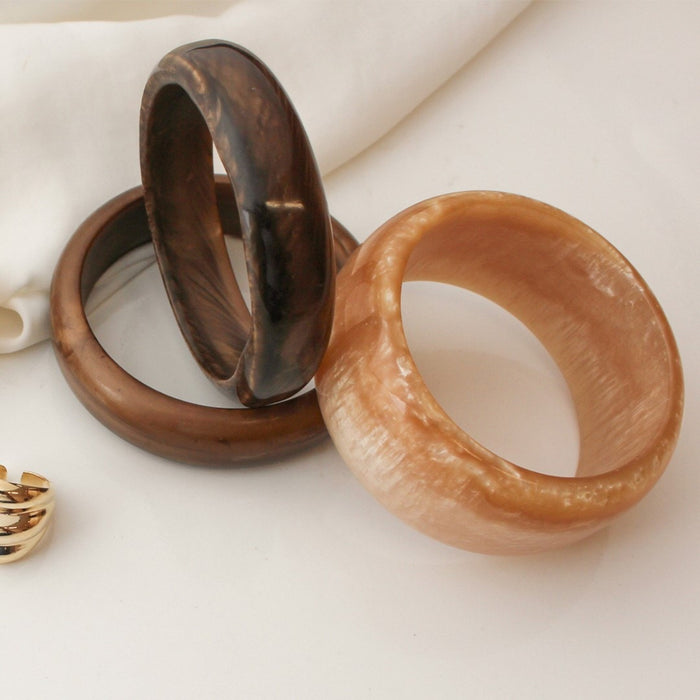 Bracelete Acrílico Largo Lela Madrepérola