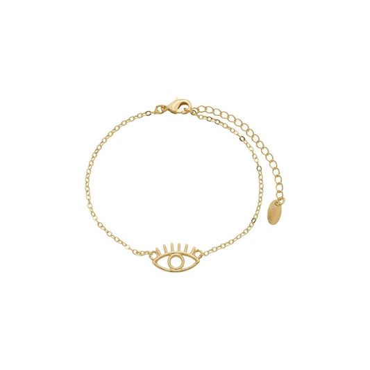 Pulseira Zoe Olho Grego Folheada Ouro 18k