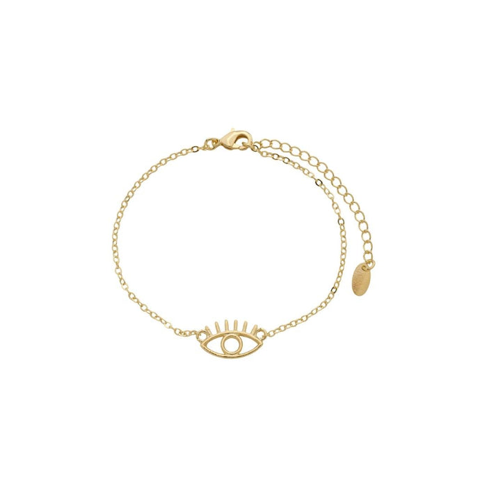 Pulseira Zoe Olho Grego Folheada Ouro 18k