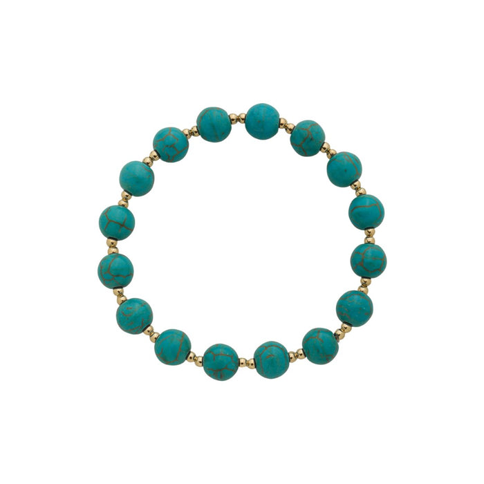 Pulseira Juliana Pedra Howlita Turquesa