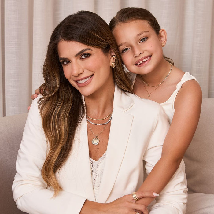 Brinco Segundo Furo Aurora Rosa Metal Folheado a Ouro 18k