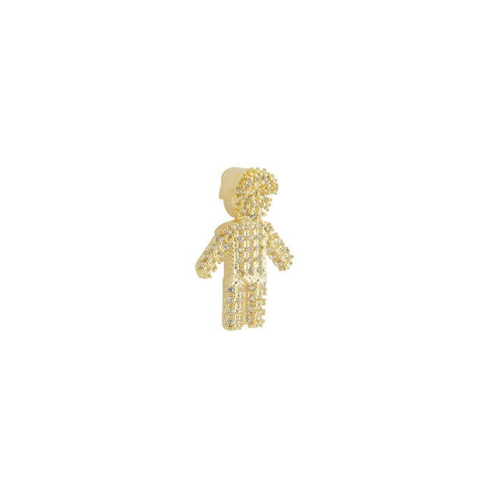 Pingente Menino Zircônias Folheado a Ouro 18k