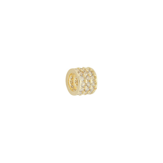 Separador de Pingentes Zircônias Folheado a Ouro 18k