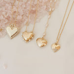 Colar Lia Pingente Coração Pérolas Folheado a Ouro 18k