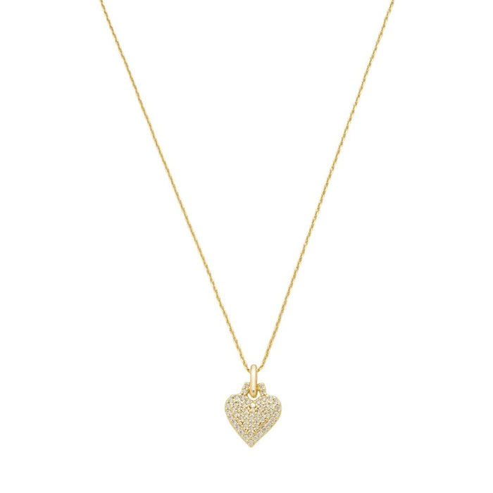 Colar Mia Pingente Coração Zircônias Folheado a Ouro 18k