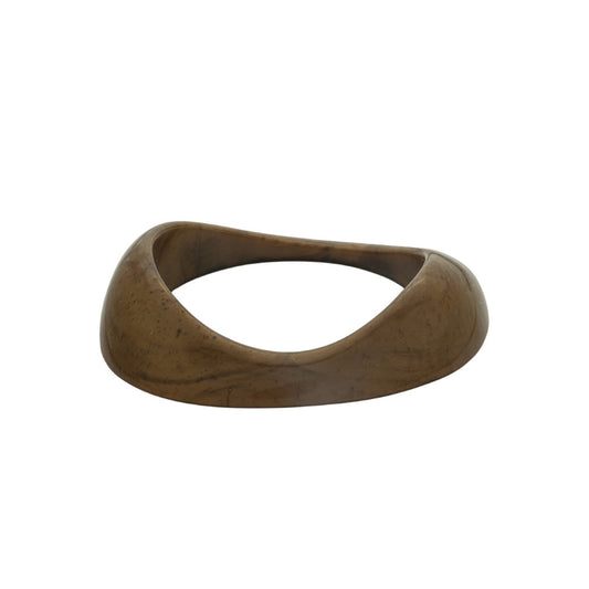 Bracelete Acrílico Orgânico Ceci Marrom